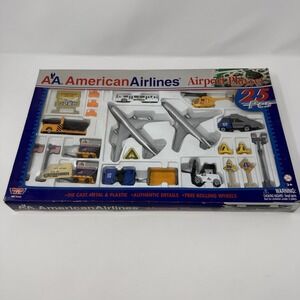 VTG American Airlines Official Airport Playset Official 25pcs Airport Plane Tugs